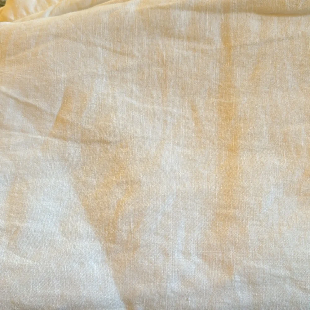 West Elm 48x96 linen drape. Lined in white cotton. Natural flax